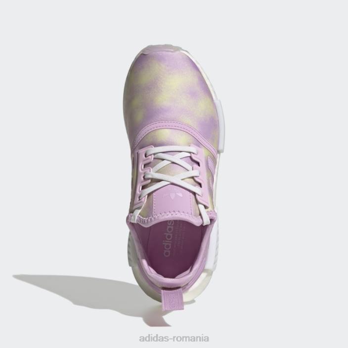 Adidas pantofi lila nmd-r1 adidas copii liliac/alb 2JBN11481