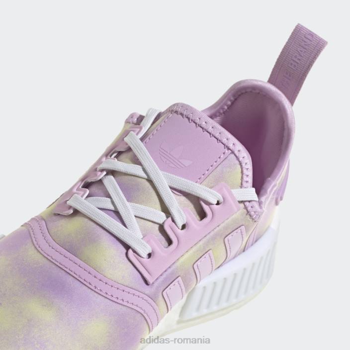 Adidas pantofi lila nmd-r1 adidas copii liliac/alb 2JBN11481