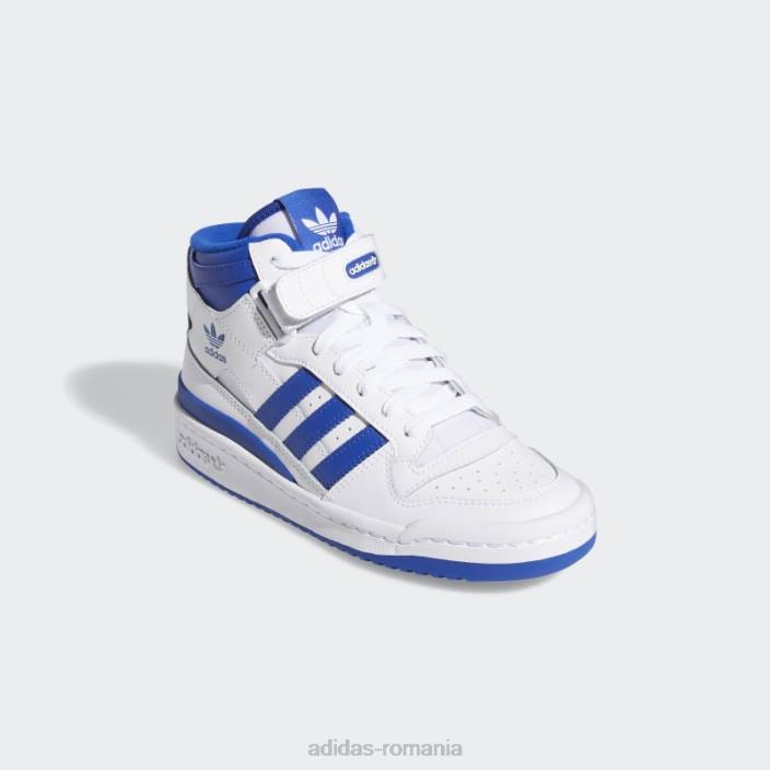 Adidas pantofi mijlocii forum fierbinți albastru regal copii alb/albastru regal 2JBN17750