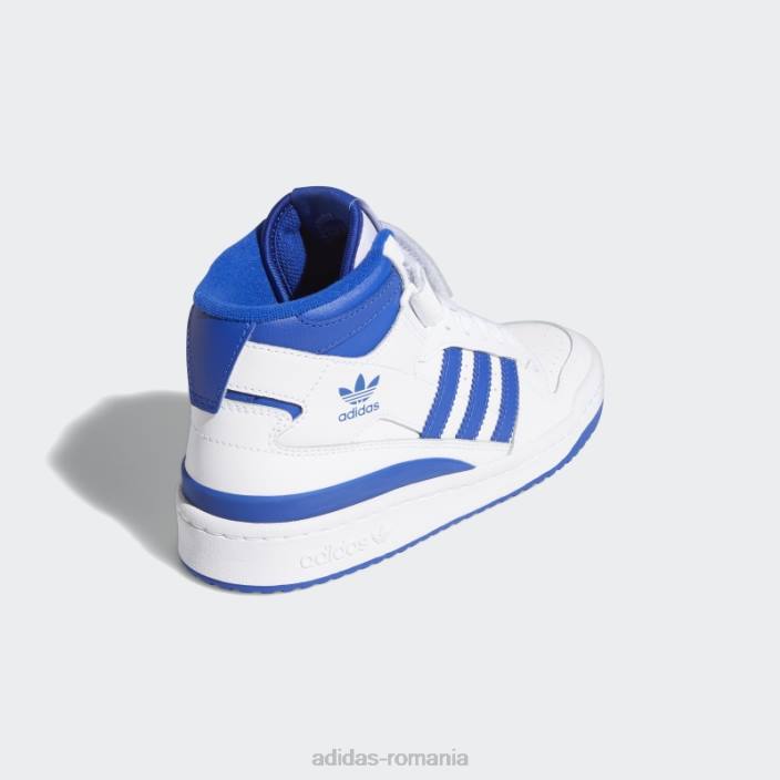 Adidas pantofi mijlocii forum fierbinți albastru regal copii alb/albastru regal 2JBN17750
