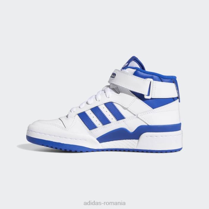 Adidas pantofi mijlocii forum fierbinți albastru regal copii alb/albastru regal 2JBN17750