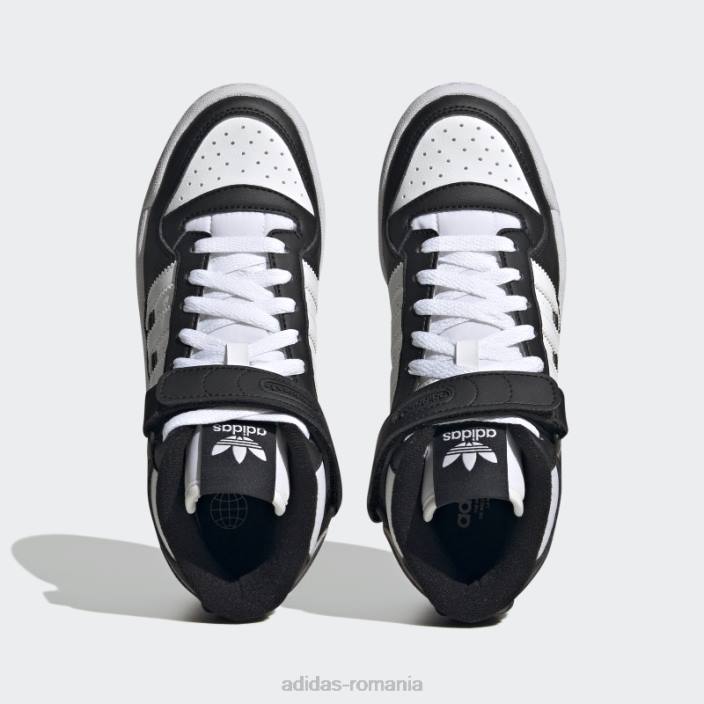 Adidas pantofi mijlocii forum negri eleganti copii alb negru 2JBN17854