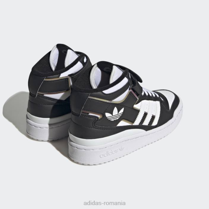 Adidas pantofi mijlocii forum negri eleganti copii alb negru 2JBN17854