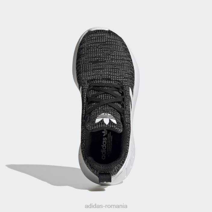 Adidas pantofi negri Swift Run 22 adidas copii negru/alb/gri 2JBN11361