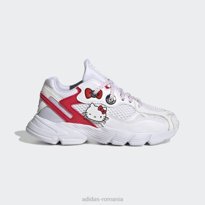 Adidas pantofi negri eleganti hello kitty astir copii alb/rosu/negru 2JBN11554