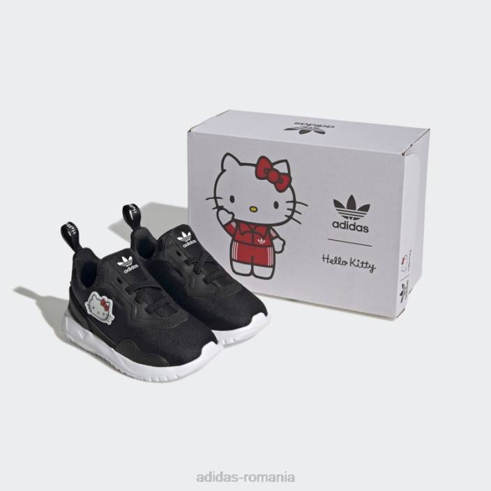 Adidas pantofi negri hello kitty originals flex adidas copii negru/alb/rosu 2JBN11469