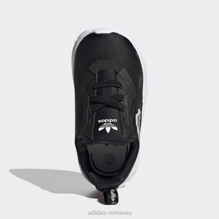 Adidas pantofi negri hello kitty originals flex adidas copii negru/alb/rosu 2JBN11469