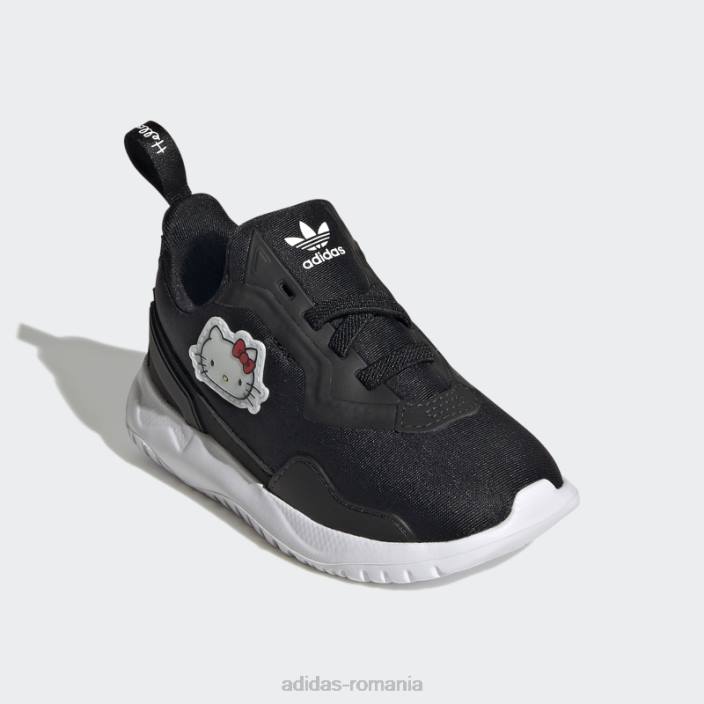 Adidas pantofi negri hello kitty originals flex adidas copii negru/alb/rosu 2JBN11469