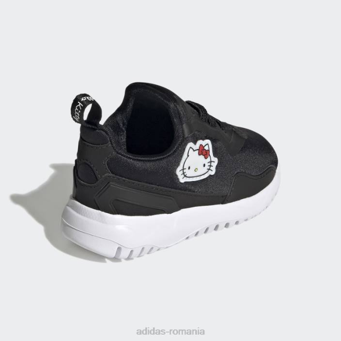 Adidas pantofi negri hello kitty originals flex adidas copii negru/alb/rosu 2JBN11469