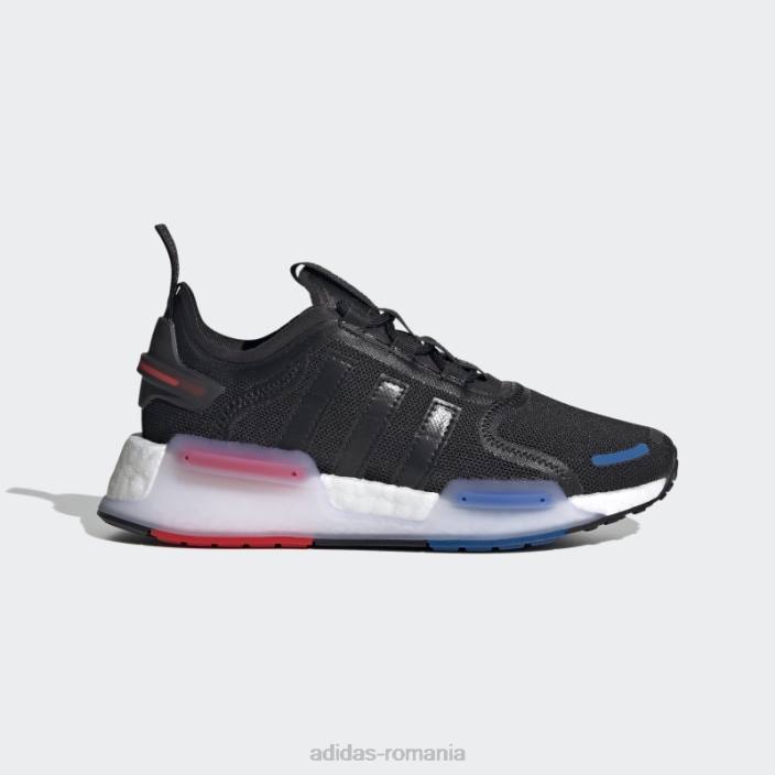 Adidas pantofi negri hot nmd-v3 copii alb negru 2JBN18174
