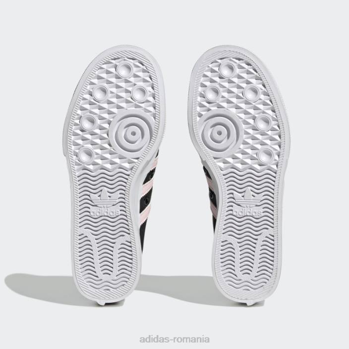 Adidas pantofi negri nizza platform mid adidas copii negru/roz/alb 2JBN17943