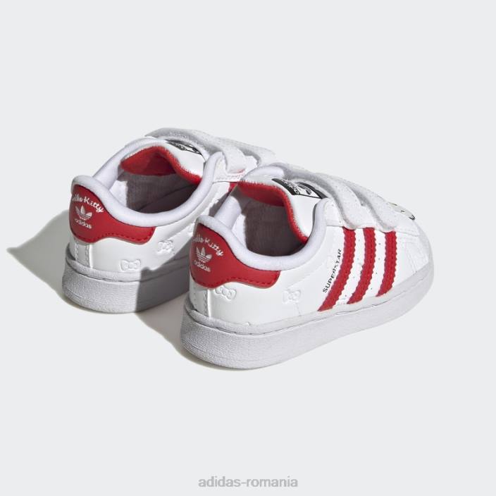 Adidas pantofi negri superstar moda copii alb/rosu/negru 2JBN11537