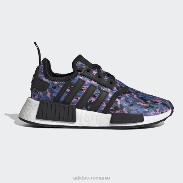 Adidas pantofi nmd-r1 alb fierbinte copii alb negru 2JBN11462