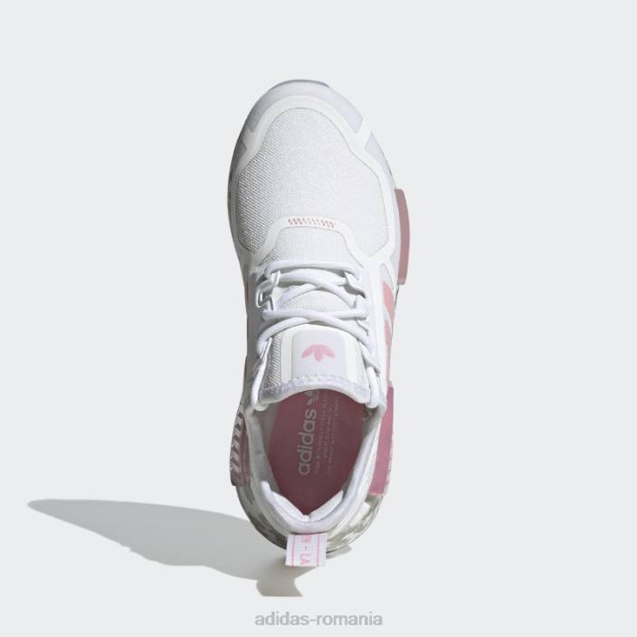 Adidas pantofi nmd-r1 roz deschis copii alb/roz deschis 2JBN11464