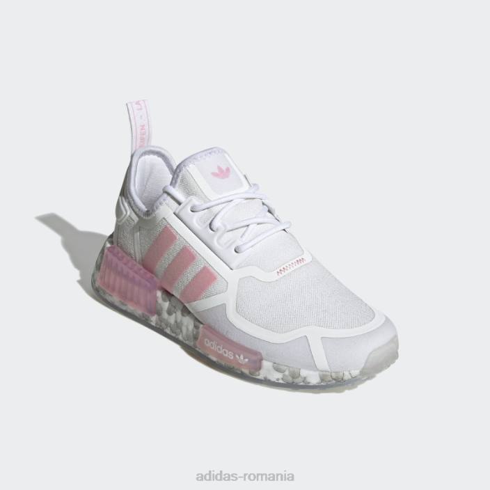 Adidas pantofi nmd-r1 roz deschis copii alb/roz deschis 2JBN11464