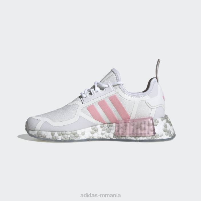 Adidas pantofi nmd-r1 roz deschis copii alb/roz deschis 2JBN11464