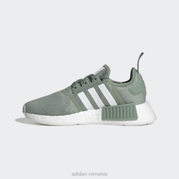 Adidas pantofi nmd-r1 verde argintiu copii verde argintiu/alb 2JBN11188