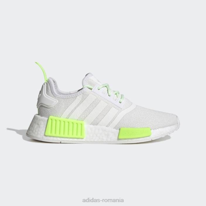 Adidas pantofi nmd-r1 verde fierbinte copii alb/verde 2JBN11501