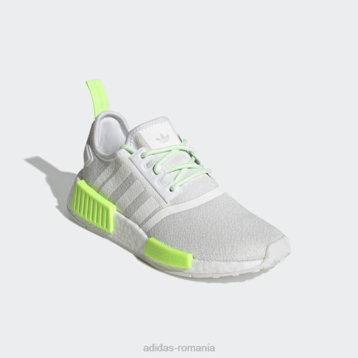 Adidas pantofi nmd-r1 verde fierbinte copii alb/verde 2JBN11501