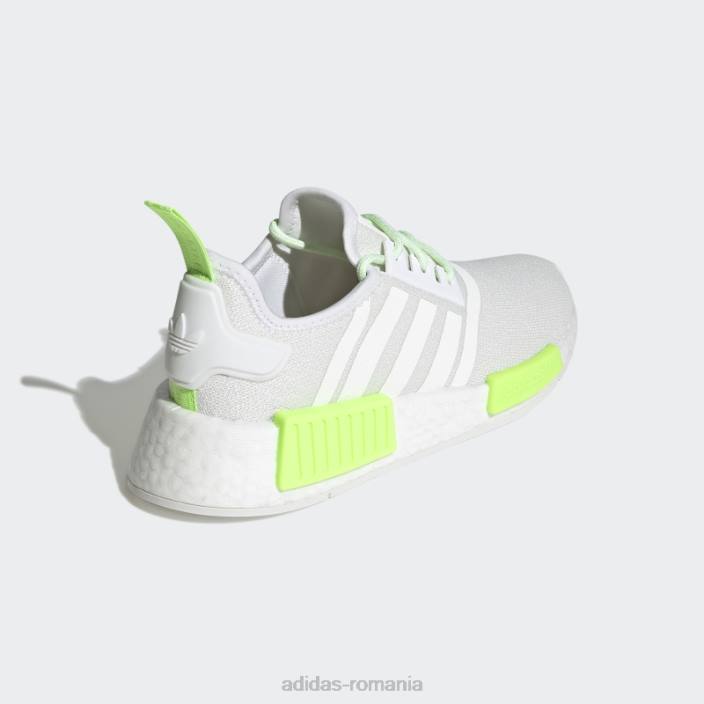 Adidas pantofi nmd-r1 verde fierbinte copii alb/verde 2JBN11501