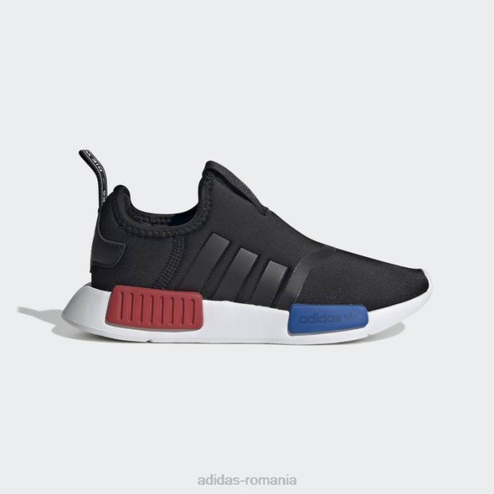 Adidas pantofi nmd scarlet 360 copii negru/alb/stacojiu 2JBN11066