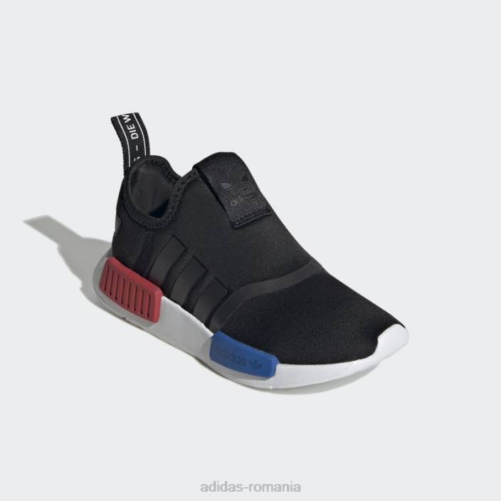 Adidas pantofi nmd scarlet 360 copii negru/alb/stacojiu 2JBN11066