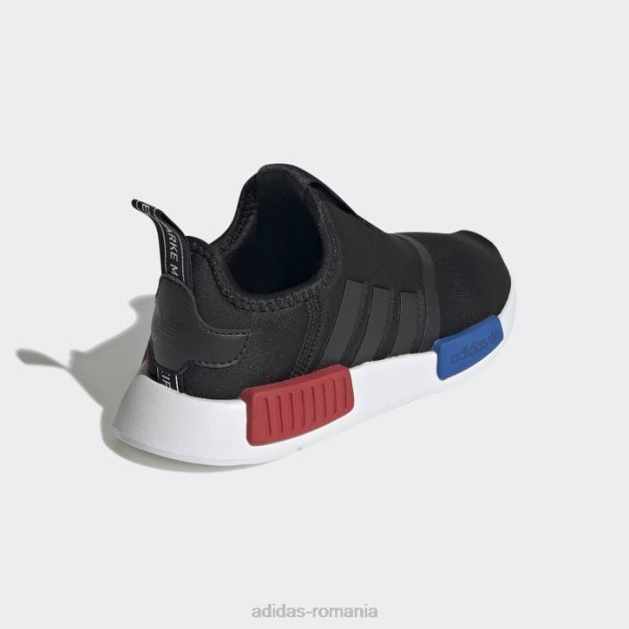 Adidas pantofi nmd scarlet 360 copii negru/alb/stacojiu 2JBN11066
