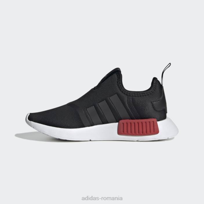 Adidas pantofi nmd scarlet 360 copii negru/alb/stacojiu 2JBN11066