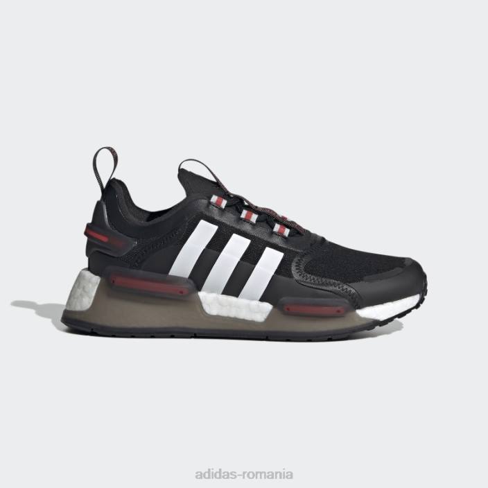 Adidas pantofi nmd-v3 alb elegant copii alb negru 2JBN18204