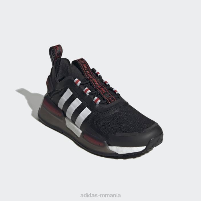Adidas pantofi nmd-v3 alb elegant copii alb negru 2JBN18204