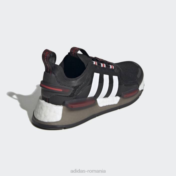 Adidas pantofi nmd-v3 alb elegant copii alb negru 2JBN18204