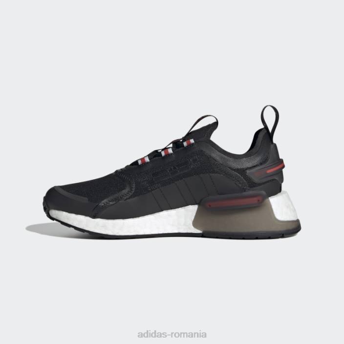 Adidas pantofi nmd-v3 alb elegant copii alb negru 2JBN18204