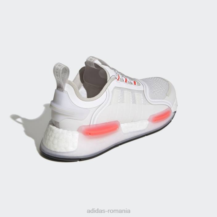 Adidas pantofi nmd-v3 roșii copii alb roșu 2JBN18196