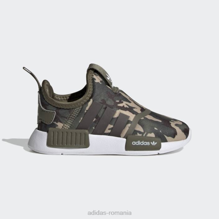 Adidas pantofi olive nmd 360 copii măsliniu/maro închis/alb 2JBN17681