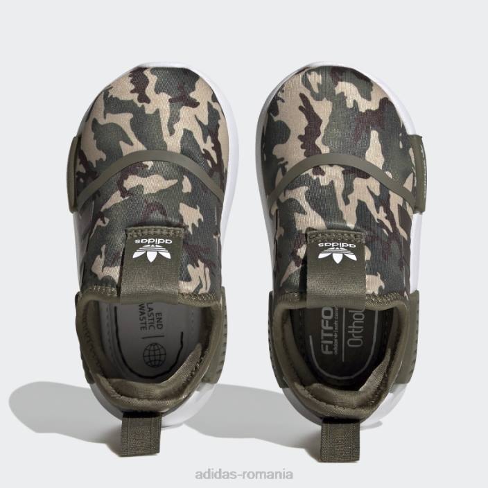 Adidas pantofi olive nmd 360 copii măsliniu/maro închis/alb 2JBN17681