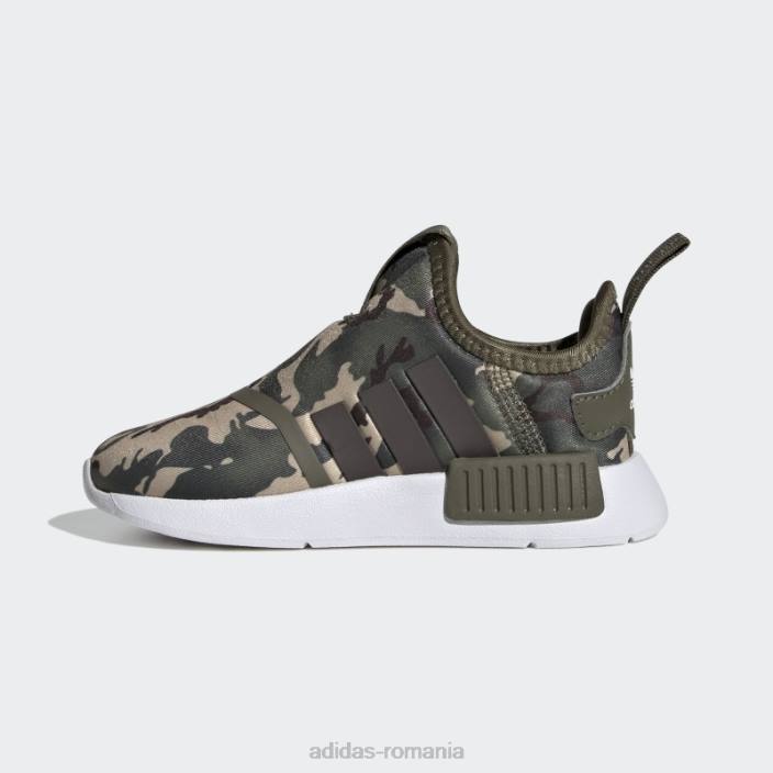 Adidas pantofi olive nmd 360 copii măsliniu/maro închis/alb 2JBN17681