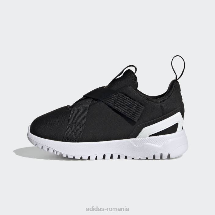 Adidas pantofi originali flex 2.0 negri copii alb negru 2JBN17941