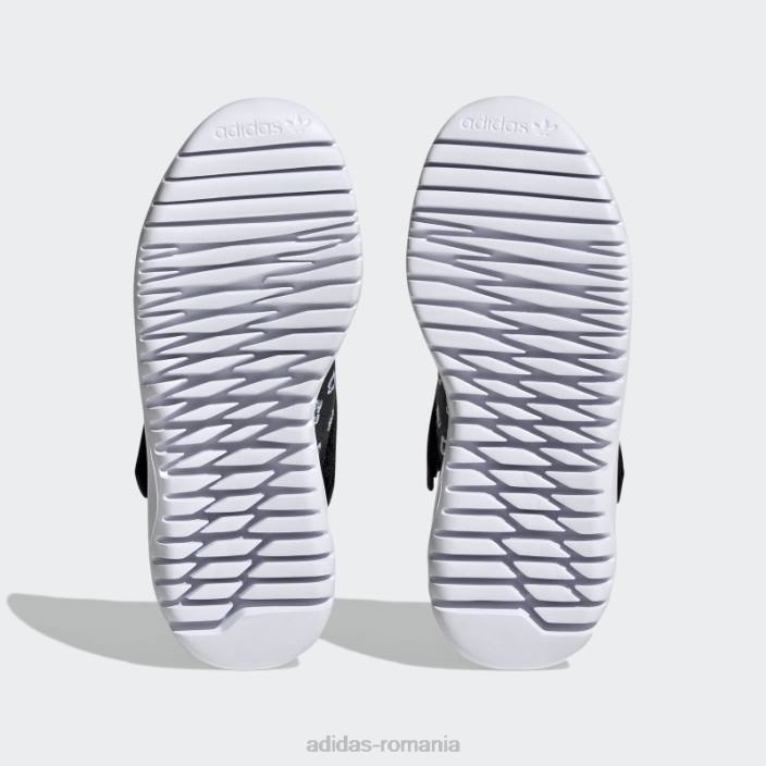 Adidas pantofi originali flex 2.0 negri copii negru/alb/rosu 2JBN18254