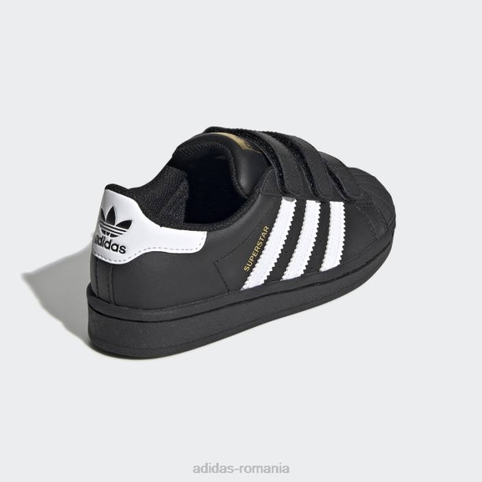 Adidas pantofi originali superstar alb elegant copii alb negru 2JBN17744