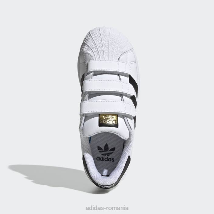 Adidas pantofi originali superstar negru fierbinte copii alb negru 2JBN17737