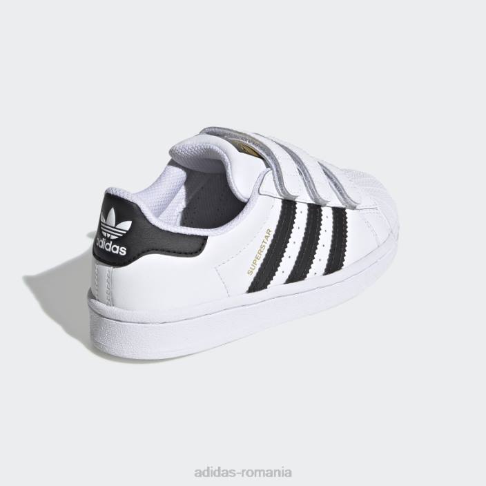 Adidas pantofi originali superstar negru fierbinte copii alb negru 2JBN17737