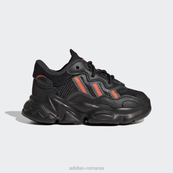 Adidas pantofi ozweego gri de modă copii negru/rosu/gri 2JBN18268