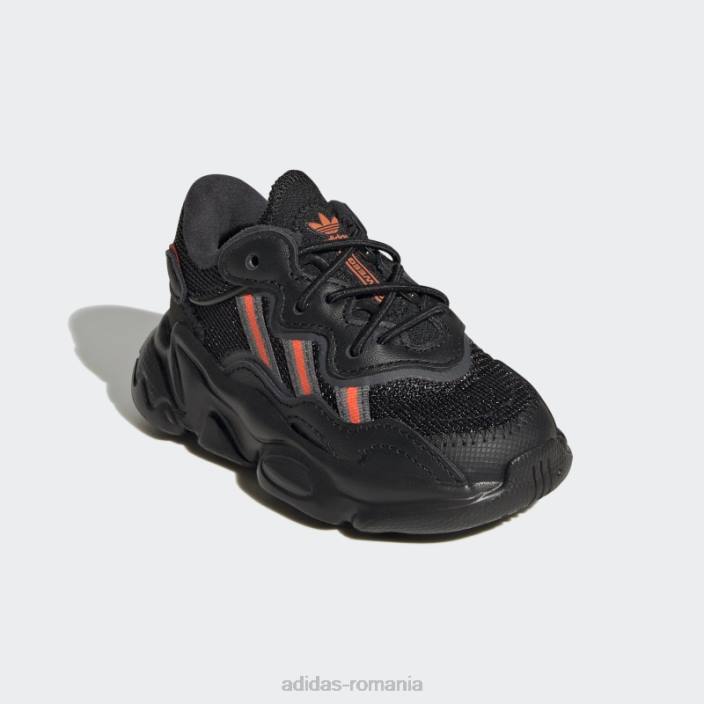 Adidas pantofi ozweego gri de modă copii negru/rosu/gri 2JBN18268
