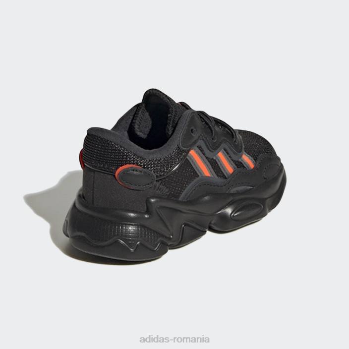 Adidas pantofi ozweego gri de modă copii negru/rosu/gri 2JBN18268