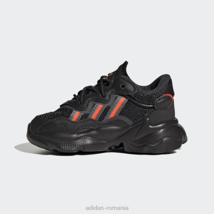 Adidas pantofi ozweego gri de modă copii negru/rosu/gri 2JBN18268