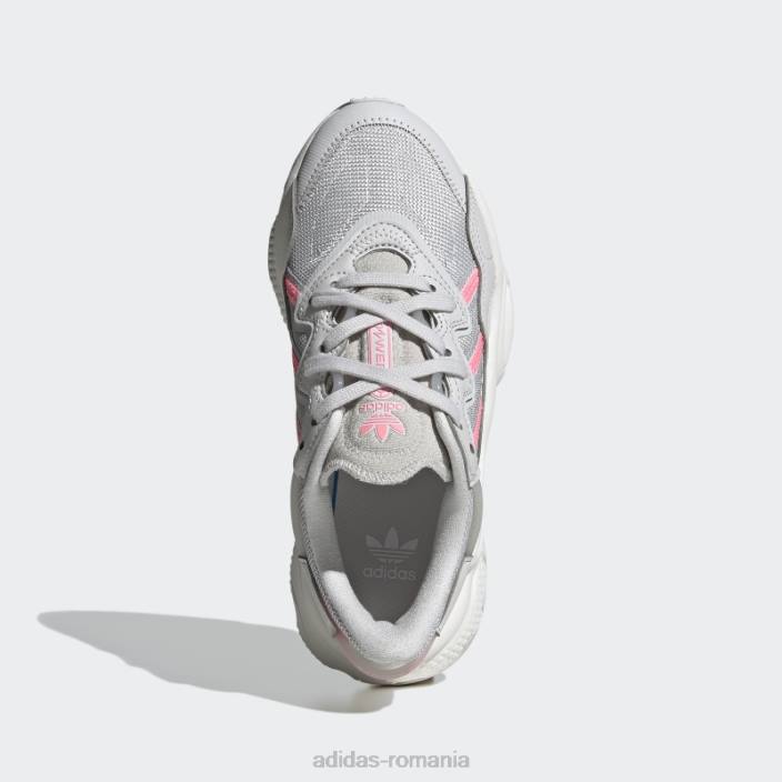 Adidas pantofi ozweego roz fascicul copii gri/alb/roz fascicul 2JBN18103