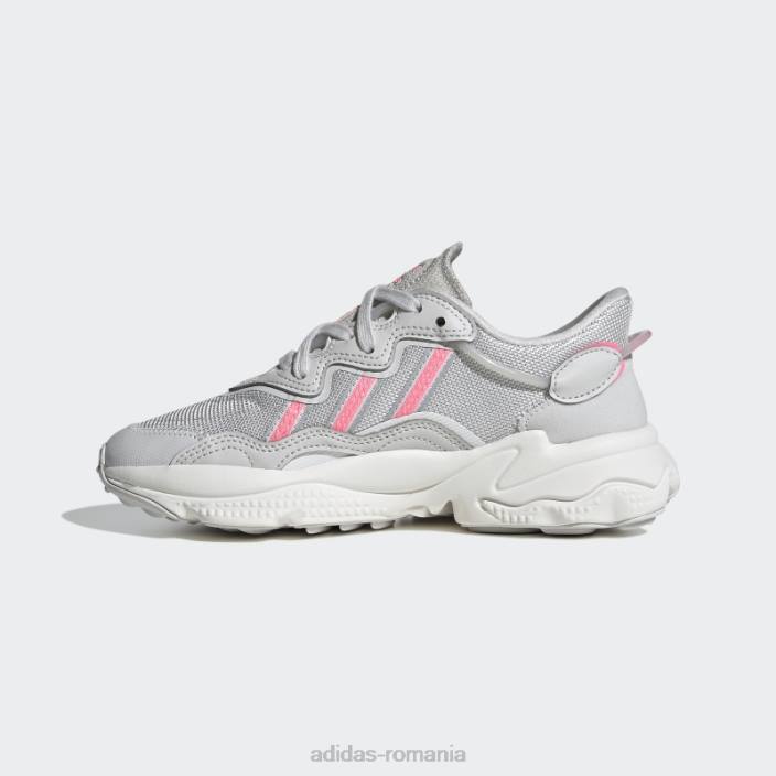 Adidas pantofi ozweego roz fascicul copii gri/alb/roz fascicul 2JBN18103