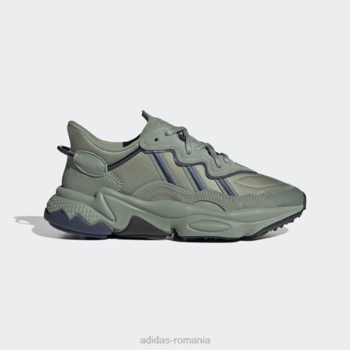 Adidas pantofi ozweego verde argintiu copii verde argintiu/negru albastru 2JBN17947