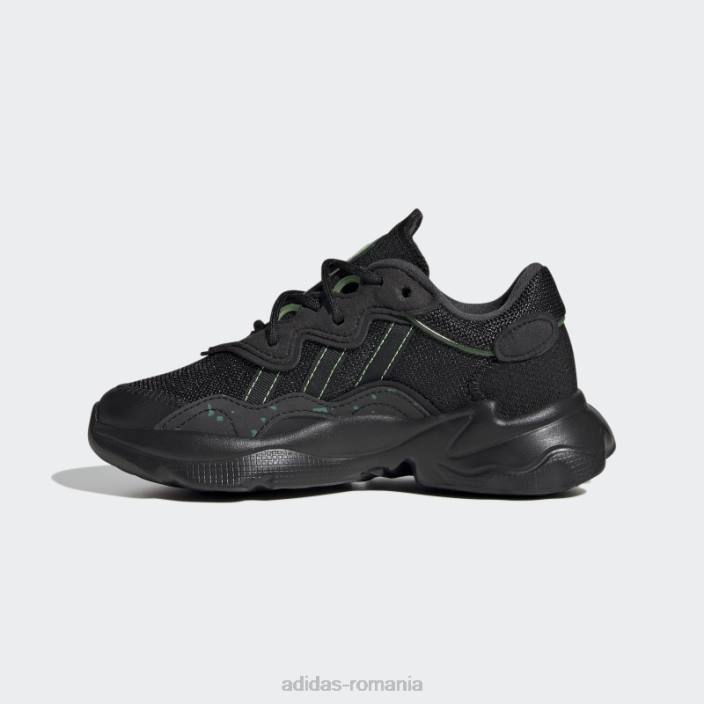 Adidas pantofi ozweego verde elegant copii negru/verde 2JBN18227
