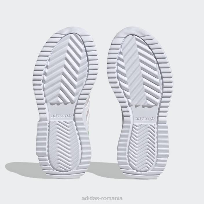 Adidas pantofi retropy f2 eleganti, verde argintiu copii roz/alb/verde argintiu 2JBN18251